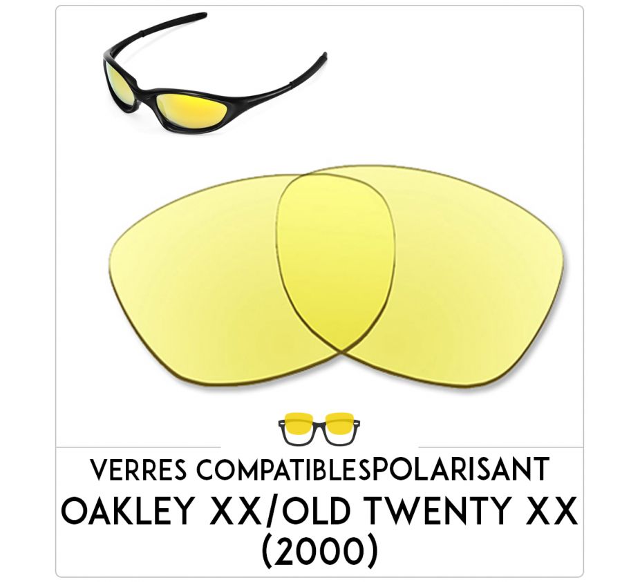 Verres de remplacement Oakley Xx/old twenty xx (2000) Verres de remplacement Oakley Xx/old twenty xx (2000)
