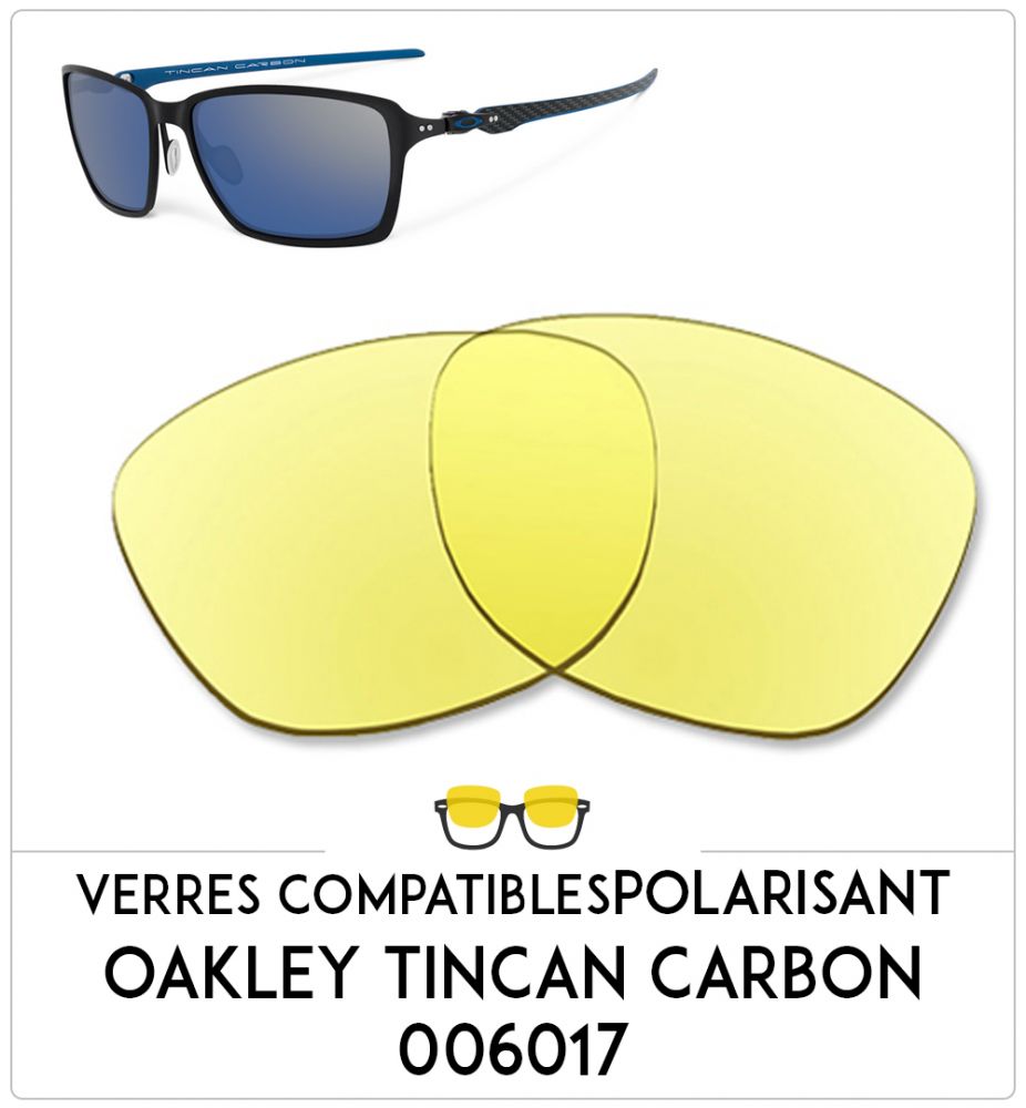 Verres de remplacement Oakley Tincan carbon 006017
