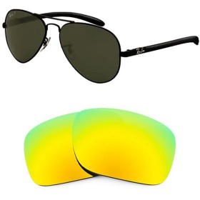 Compatible replacement lenses for RAY-BAN Aviator Carbon Fibre - RB8307 - 58mm