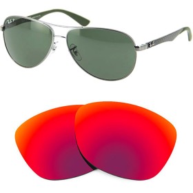 Compatible replacement lenses for RAY-BAN Carbon Fibre - RB8313 - 58mm