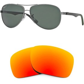 Compatible replacement lenses for RAY-BAN Carbon Fibre - RB8313 - 61mm