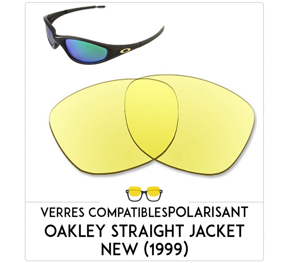 Verres de remplacement Oakley Straight jacket new (1999) Verres de remplacement Oakley Straight jacket new (1999)