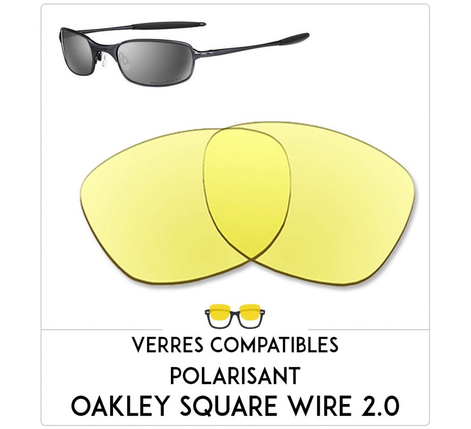 Verres de remplacement Oakley Square wire 2.0 Verres de remplacement Oakley Square wire 2.0