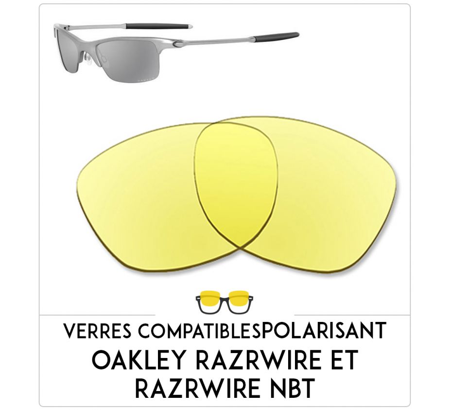 Verres de remplacement Oakley Razrwire et razrwire nbt