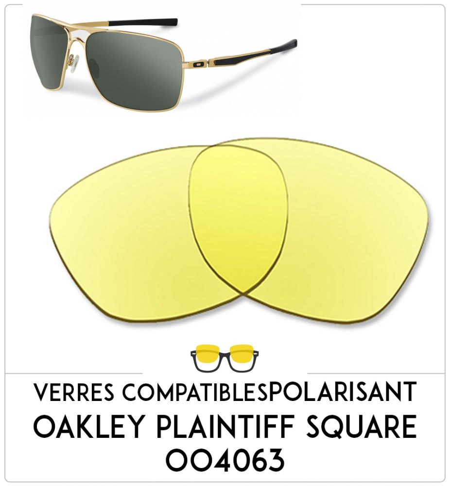 Verres de remplacement Oakley Plaintiff square  004063