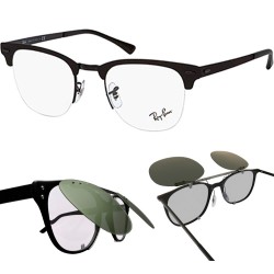 Compatible clip-on lenses for RAY-BAN Clubmaster Metal - RB3716 - 51mm