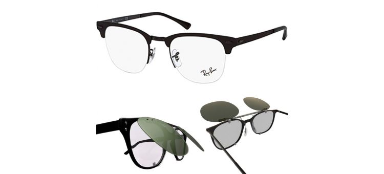Compatible clip-on for RAY-BAN 3716 Clubmaster Metal 51mm