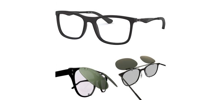 Clip Relevable Compatible RAY-BAN 7029 - 55mm