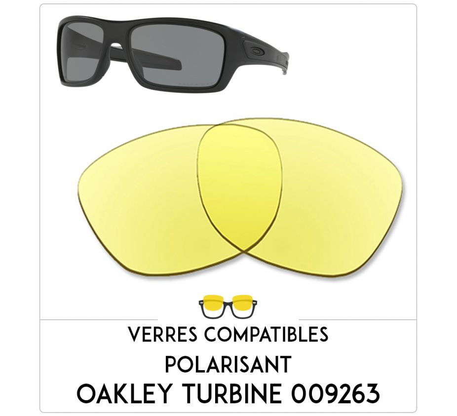 Verres de remplacement Oakley Turbine 009263 Verres de remplacement Oakley Turbine 009263