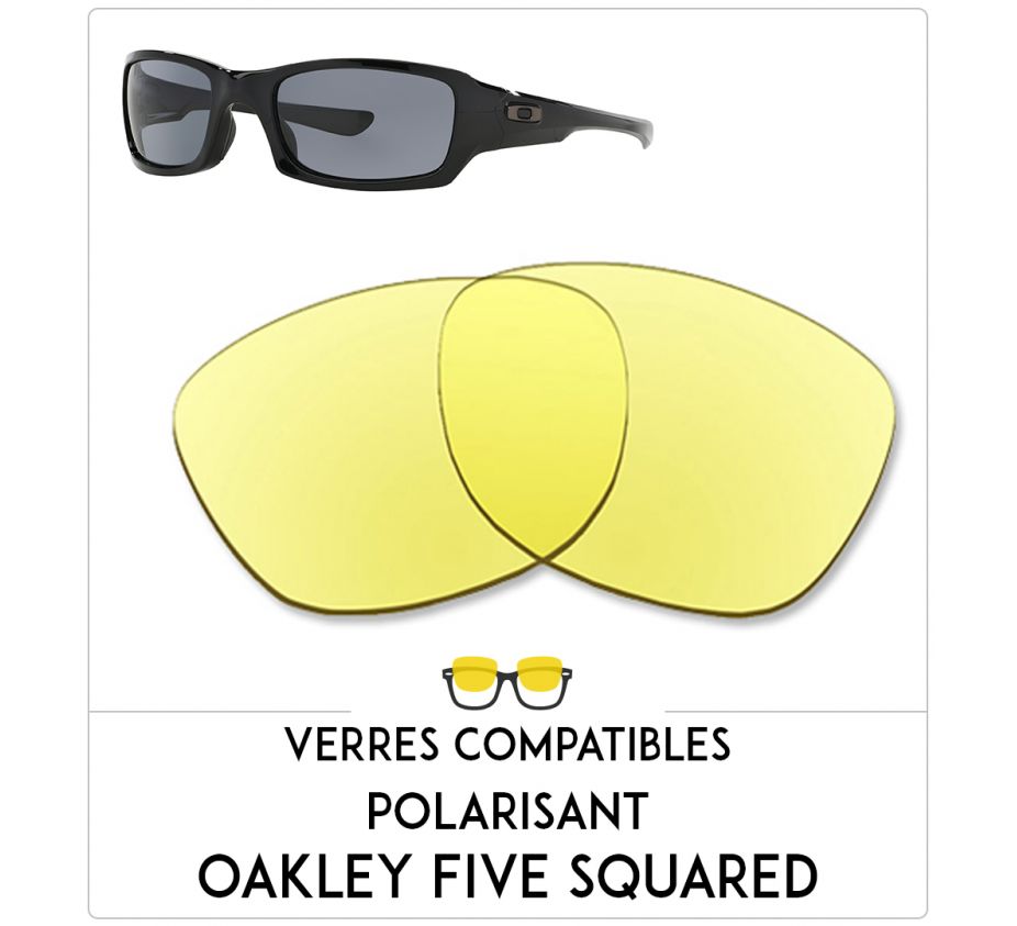 Verres de remplacement Oakley Five squared Verres de remplacement Oakley Five squared
