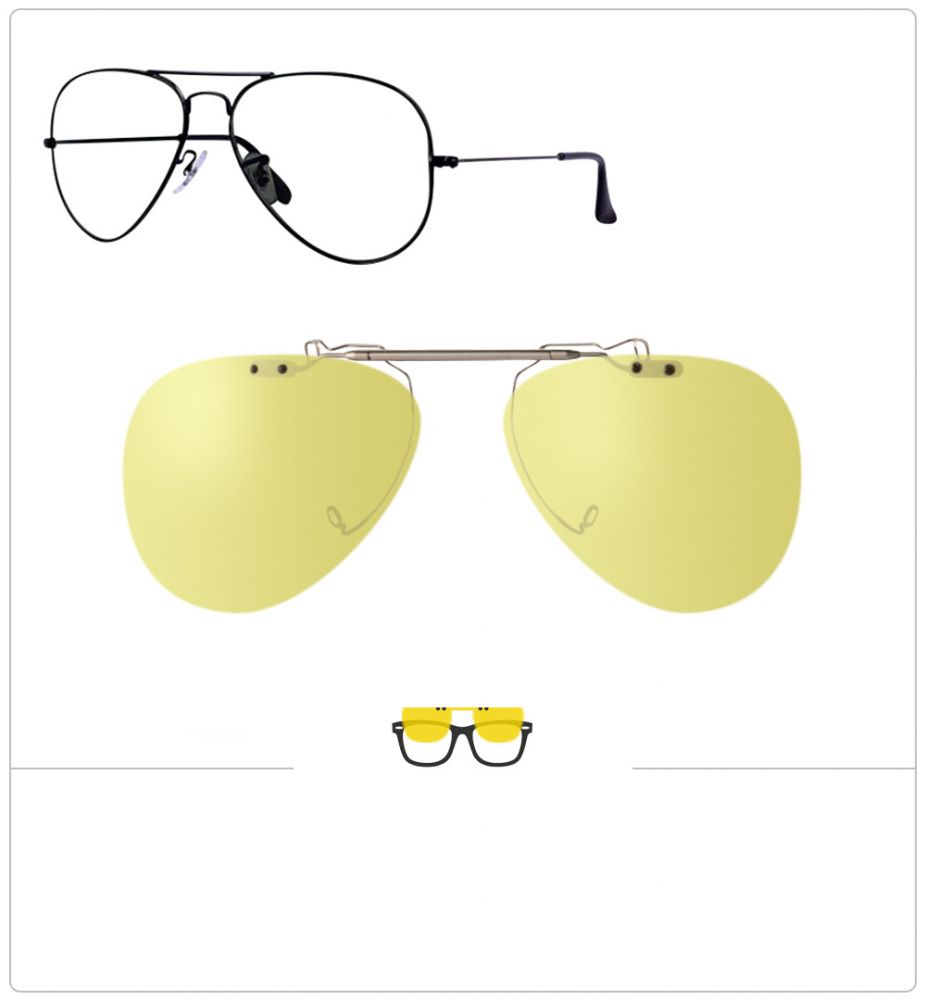 Throb Amorous we Compatible clipon-sunglasses for Ray-Ban 3025-58mm