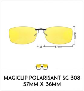 Magiclip SC 308 - Polarisant - 57mm x 36mm