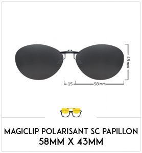Magiclip SC PAPILLON- Polarisant - 58mm x 43mm