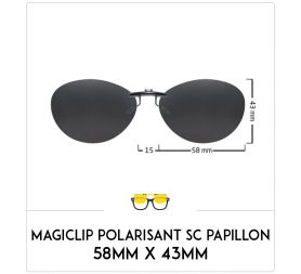 copy of Compatible clipon-sunglasses for Ray-Ban 3532V-47mm