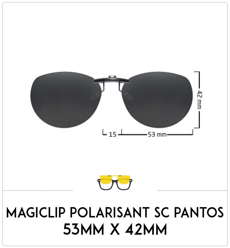 Magiclip SC PANTOS- Polarisant - 53mm x 42mm