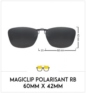 Magiclip SC RB- Polarisant - 60mm x 42mm