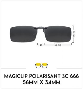 Magiclip SC 666- Polarisant - 56mm x 34mm
