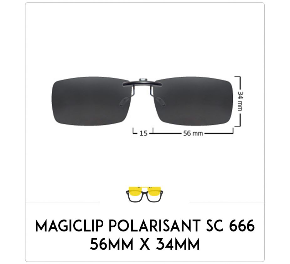 Magiclip SC 666- Polarisant - 56mm x 34mm