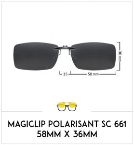 Magiclip SC 661- Polarisant - 58mm x 36mm