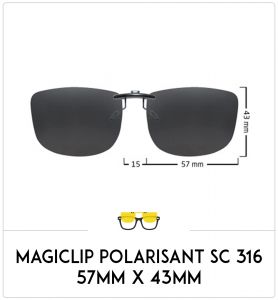 Magiclip SC 316- Polarisant - 57mm x 43mm
