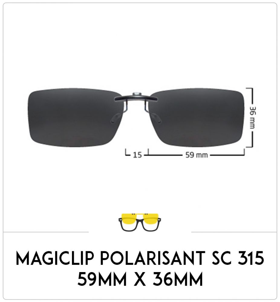 Magiclip SC 315- Polarisant - 59mm x 36mm