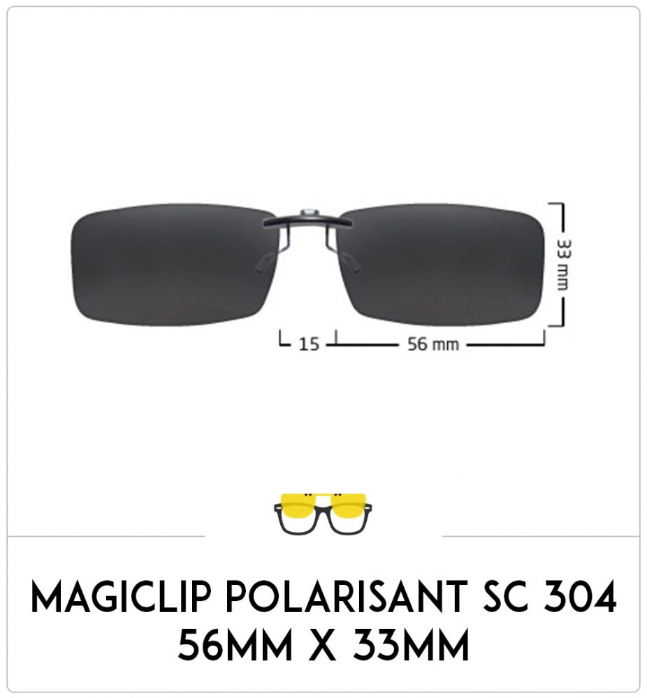 Magiclip SC 304 - Polarisant - 56mm x 33mm