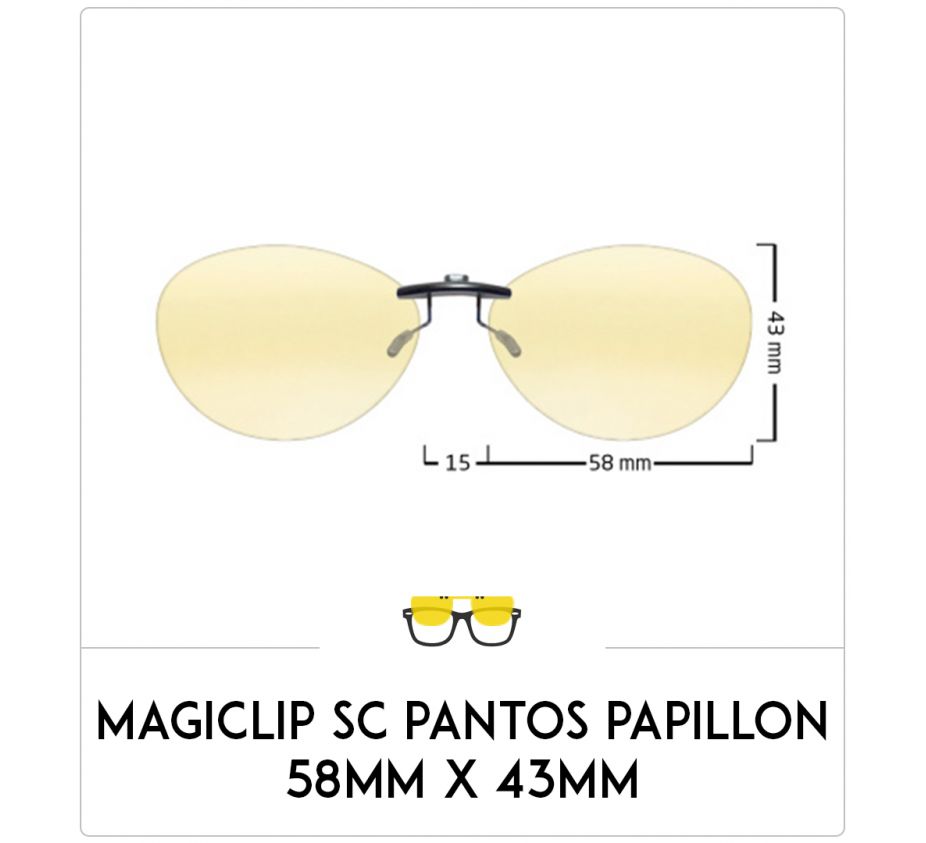 Magiclip SC PAPILLON- Polarisant - 58mm x 43mm