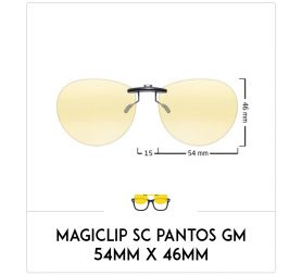 Magiclip SC PANTOS GM- Polarisant - 54mm x 46mm