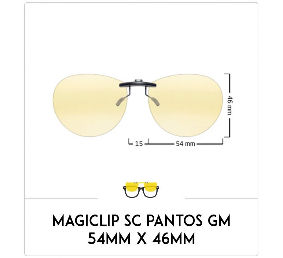 Magiclip SC PANTOS GM- Polarisant - 54mm x 46mm