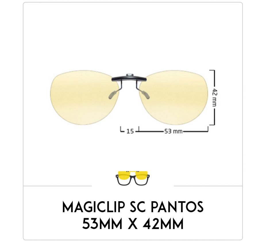 Magiclip SC PANTOS- Polarisant - 53mm x 42mm