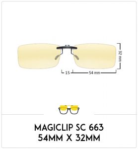 Magiclip SC 663- Polarisant - 54mm x 32mm
