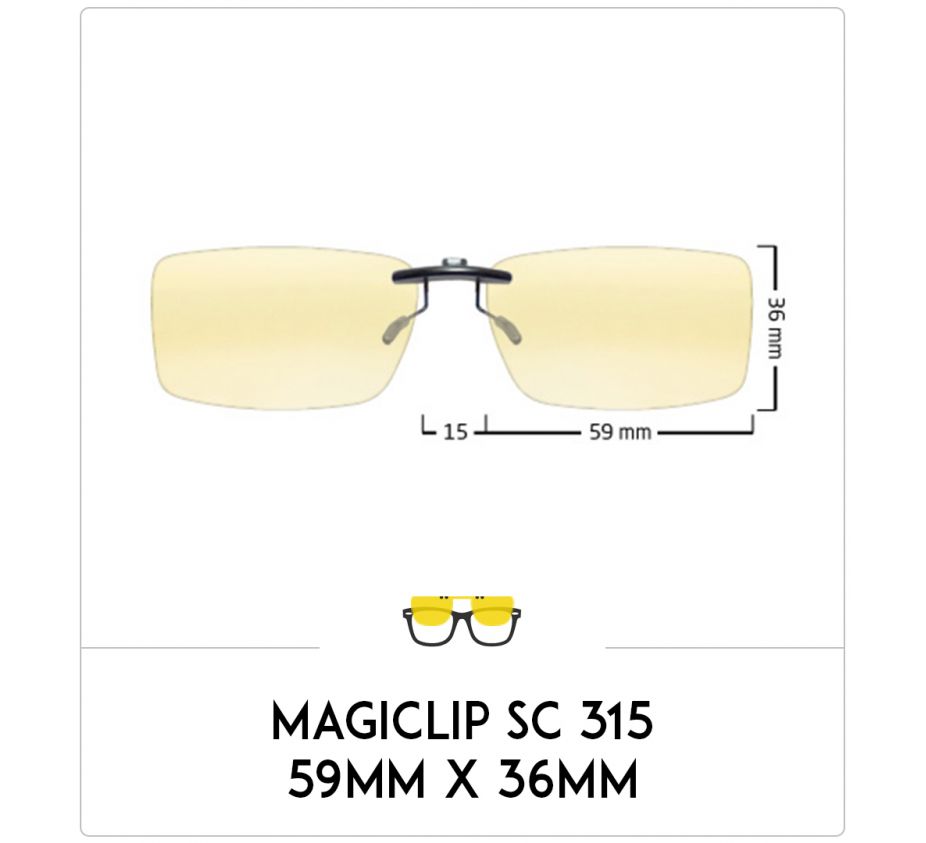 Magiclip SC 315- Polarisant - 59mm x 36mm