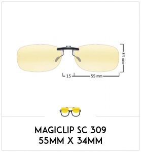 copy of Compatible clipon-sunglasses for Ray-Ban 3532V-47mm