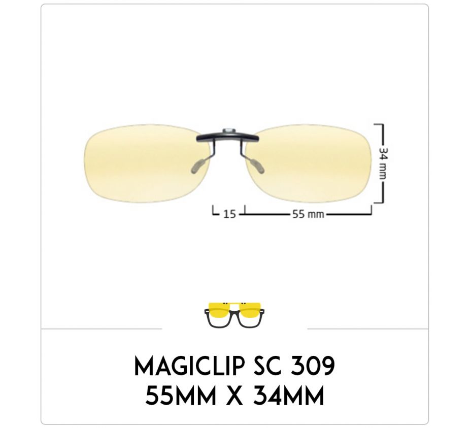 Magiclip SC 309 - Polarisant - 55mm x 36mm