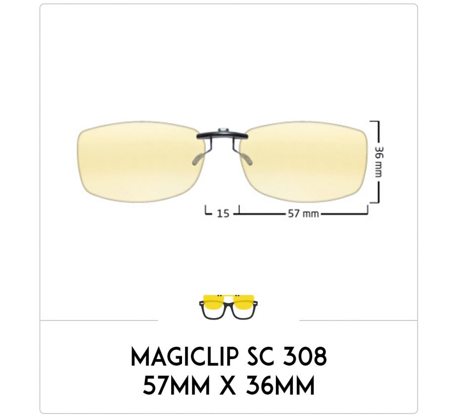 Magiclip SC 308 - Polarisant - 57mm x 36mm