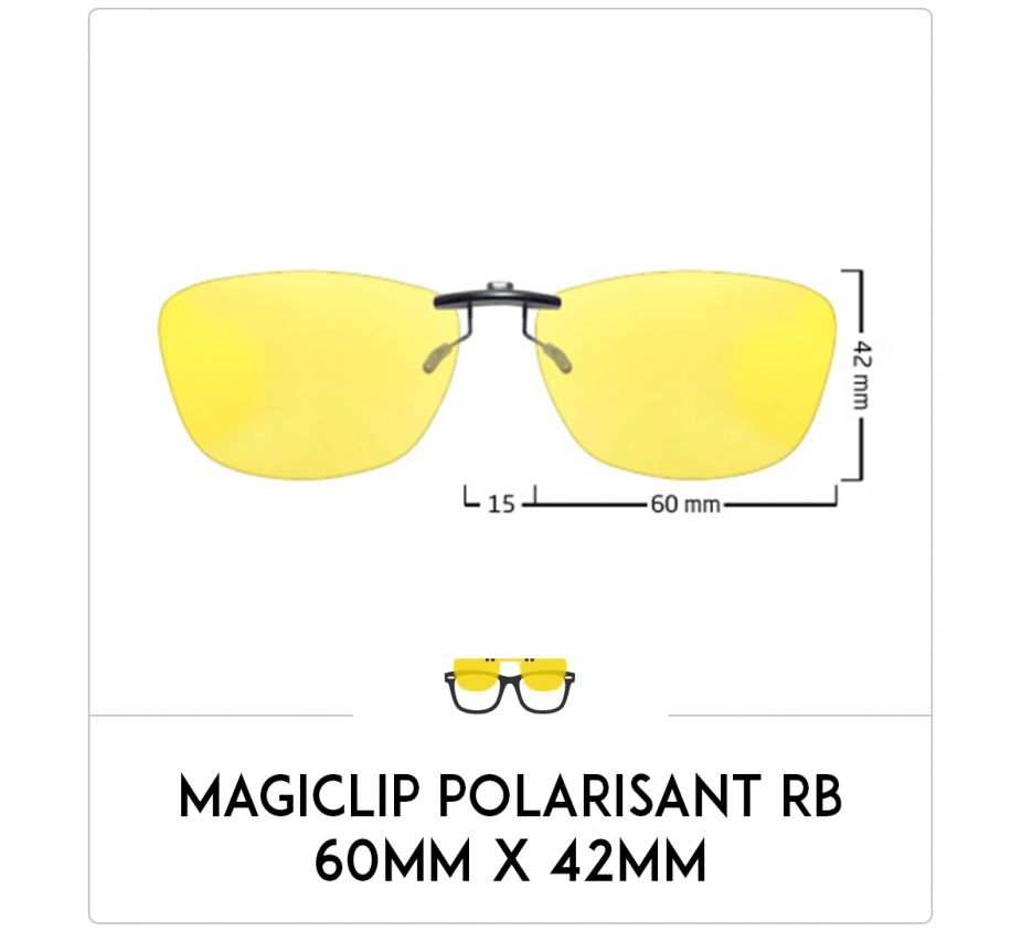 Magiclip SC RB- Polarisant - 60mm x 42mm