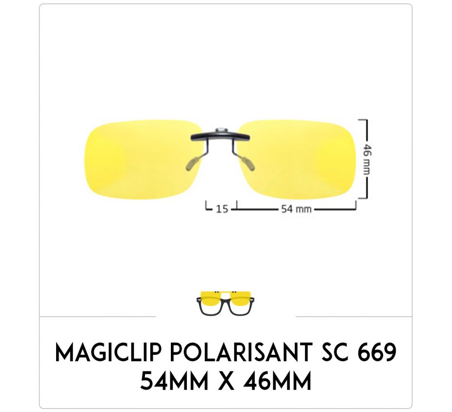 Magiclip SC 669- Polarisant - 54mm x 46mm