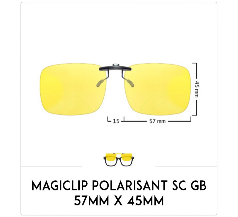 Magiclip SC GB- Polarisant - 57mm x 45mm