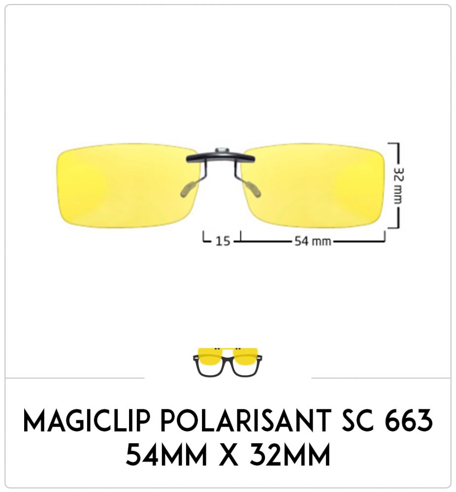 Magiclip SC 663- Polarisant - 54mm x 32mm