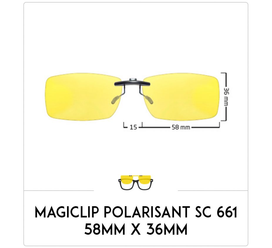 Magiclip SC 661- Polarisant - 58mm x 36mm