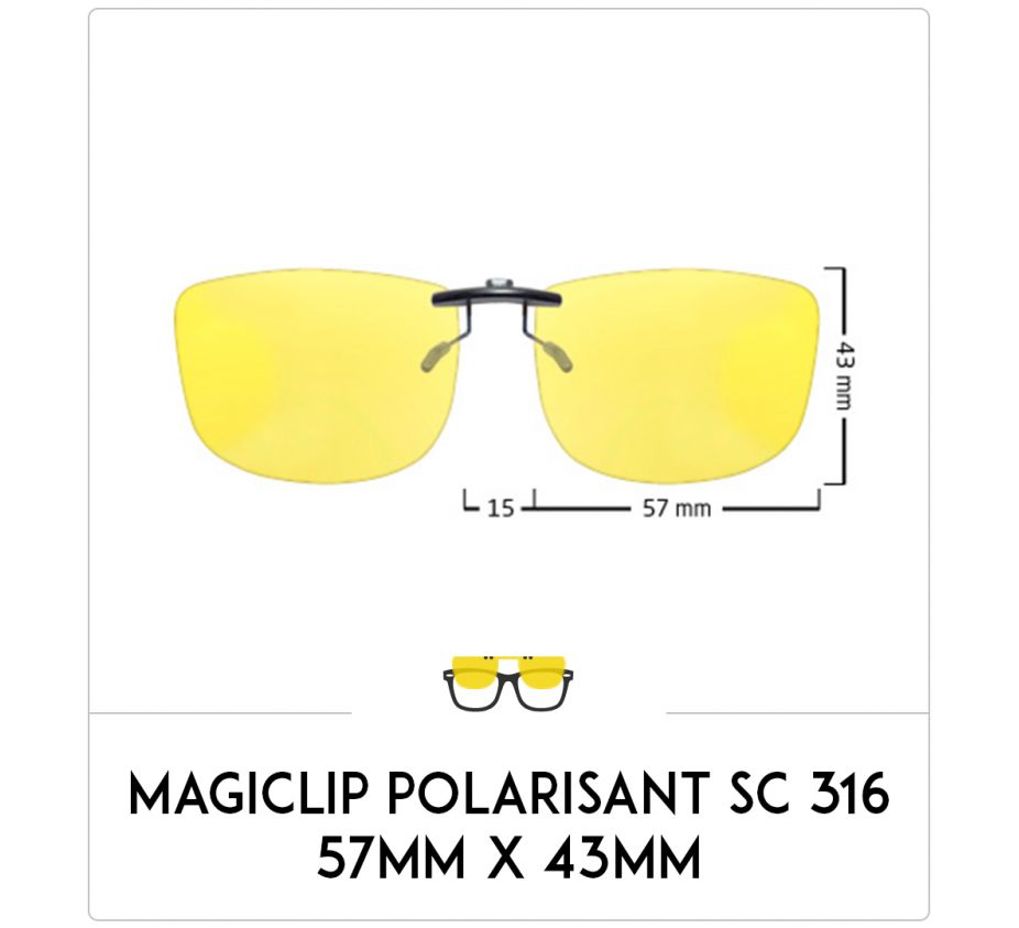 Magiclip SC 316- Polarisant - 57mm x 43mm