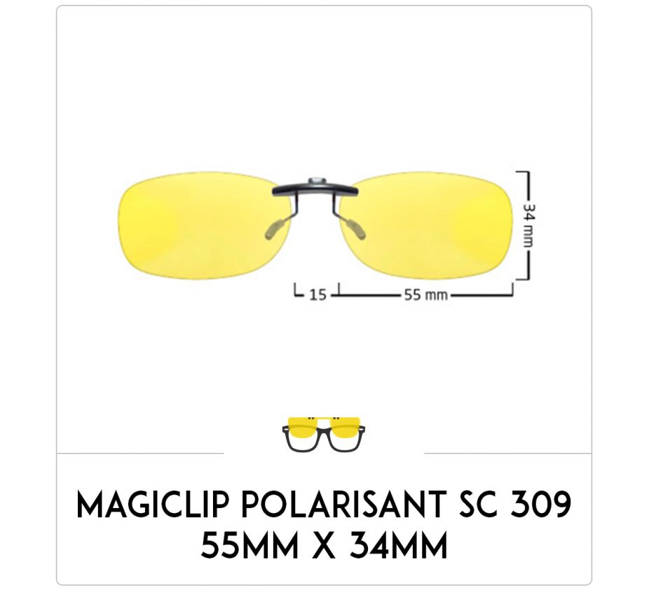 Magiclip SC 309 - Polarisant - 55mm x 36mm
