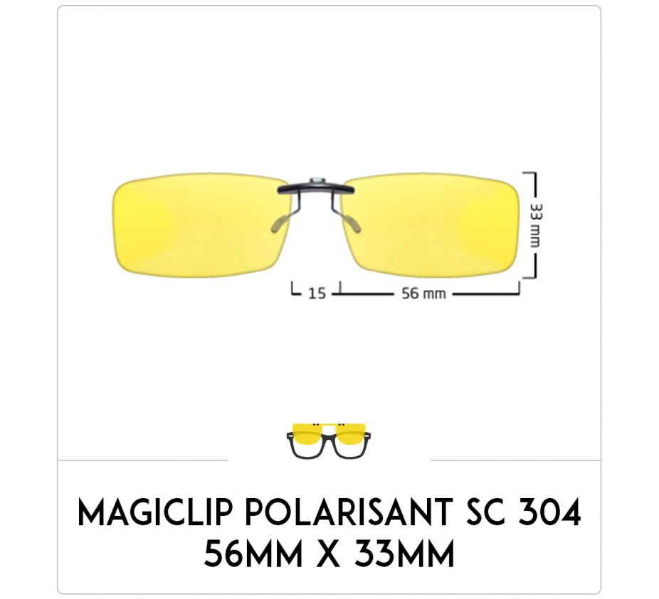 Magiclip SC 304 - Polarisant - 56mm x 33mm