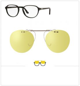 Compatible clipon-sunglasses for PERSOL 3053V-50mm