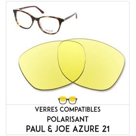 Verres de remplacement PAUL & JOE Azure21 - 51mm | ChangerMesVerres