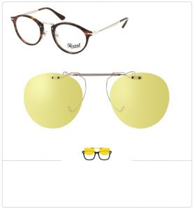 Compatible clipon-sunglasses for PERSOL 3167V-47mm