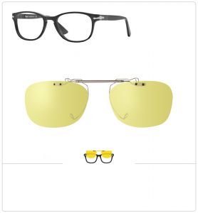 Compatible clipon-sunglasses for PERSOL 3093V-50mm