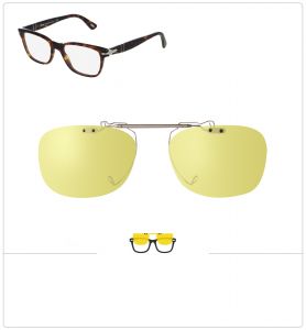 Compatible clipon-sunglasses for PERSOL 3003V-52mm