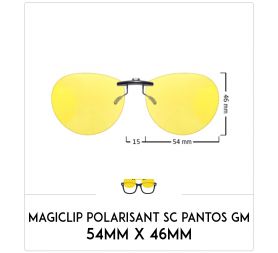 Magiclip SC PANTOS GM- Polarisant - 54mm x 46mm