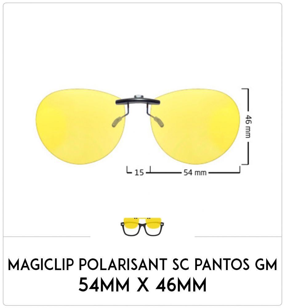 Magiclip SC PANTOS GM- Polarisant - 54mm x 46mm